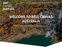 Tablet Screenshot of bellcanvas.com.au